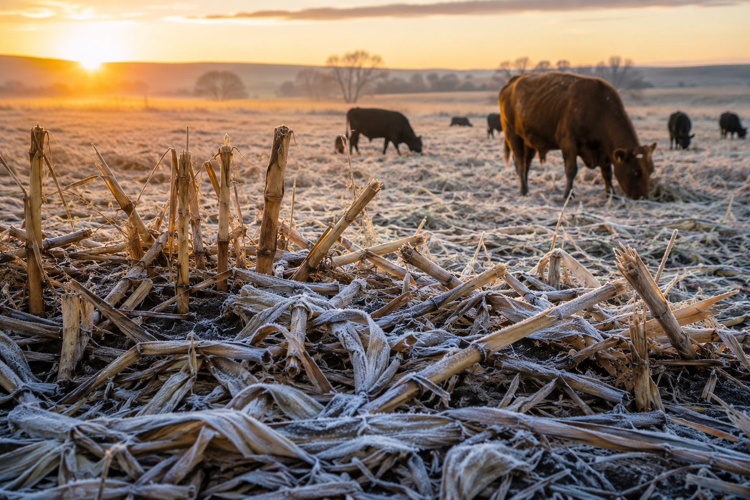 Frost Affects Maize Residue